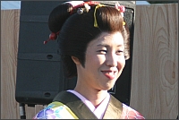 石部宿祭りでのキダユカさん