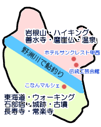滋賀県湖南市観光マップ