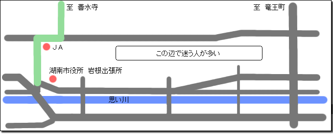 ���ꌧ�Γ�s�P�����ɓk���Ō������ꍇ�̏ڍגn�}